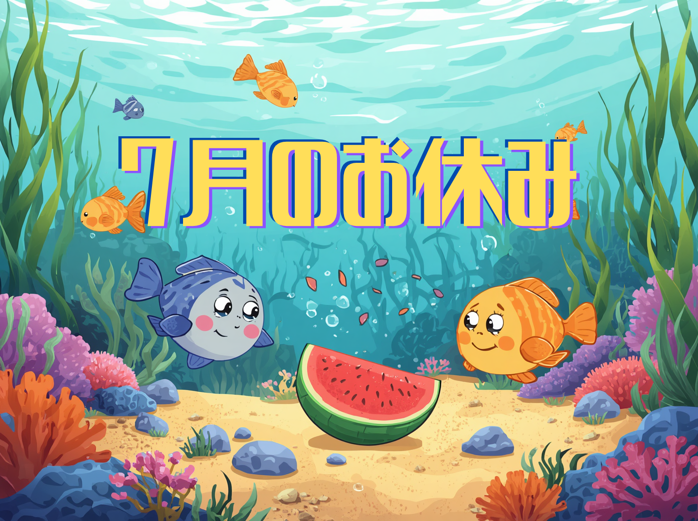 【上尾中央店】7月のお休み🫧🪸